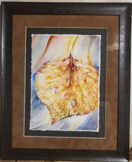 Aspen Fall with suede mat and textured frame