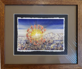 COLORADO limited giclee framed to about 11″ X14″