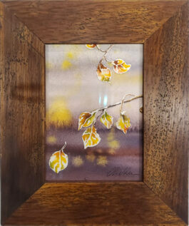 SOLD: TURN TO GOLD-cropped giclee framed to 9″ X 11″